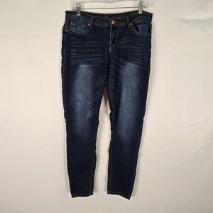 Revolution by Revolt Jeans Junior's 13 Dark Blue Skinny Tapered Leg